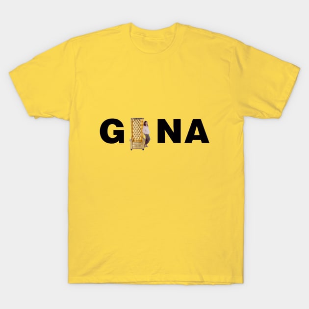 Gina   |  Brooklyn 99 T-Shirt by cats_foods_tvshows